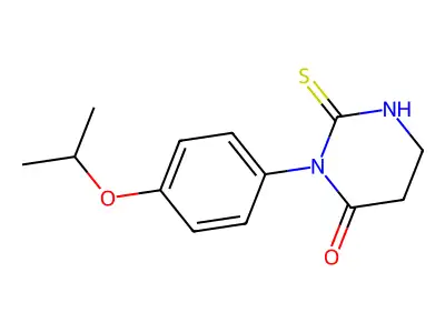 3-(4-Propan-2-yloxyphenyl)-2-sulfanylidene-1,3-diazinan-4-one structure