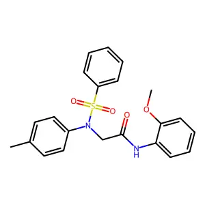 N-(2-methoxyphenyl)-2-[4-methyl(phenylsulfonyl)anilino]acetamide structure