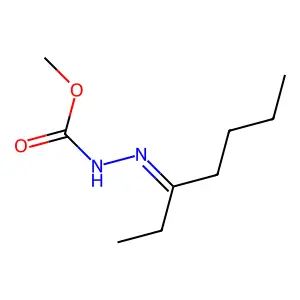 Hydrazinecarboxylic acid, (1-ethylpentylidene)-, methyl ester structure