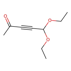 5,5-Diethoxy-3-pentyn-2-one structure