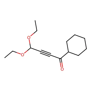 1-Cyclohexyl-4,4-diethoxy-2-butyn-1-one structure