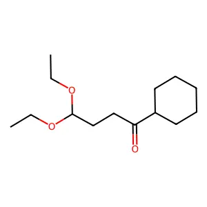 1-Cyclohexyl-4,4-diethoxy-1-butanone structure