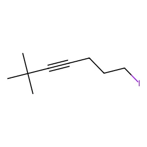 3-Heptyne, 7-iodo-2,2-dimethyl- structure