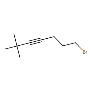 7-Bromo-2,2-dimethylhept-3-yne structure