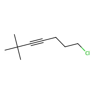 3-Heptyne, 7-chloro-2,2-dimethyl- structure