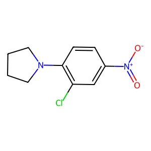 Pyrrolidine, 1-(2-chloro-4-nitrophenyl)- structure