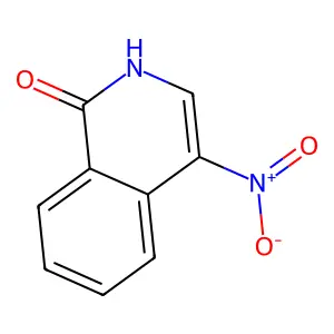 1-Hydroxy-4-nitroisoquinoline structure