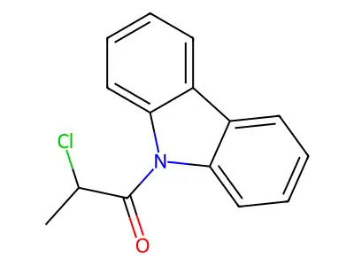 1-Carbazol-9-yl-2-chloropropan-1-one structure