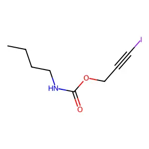 3-碘-2-丙炔基氨基甲酸丁酯 structure