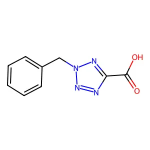 2-benzyl-2H-tetrazole-5-carboxylic acid structure