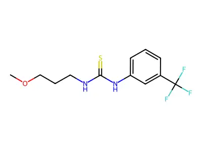 Thiourea, N-(3-methoxypropyl)-N'-[3-(trifluoromethyl)phenyl]- structure