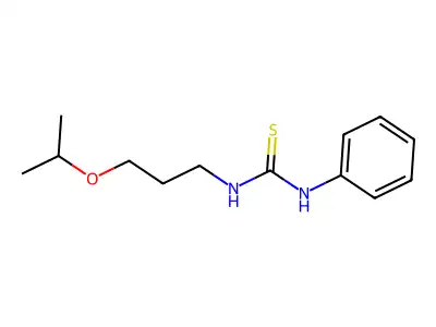 Thiourea, N-[3-(1-methylethoxy)propyl]-N'-phenyl- structure