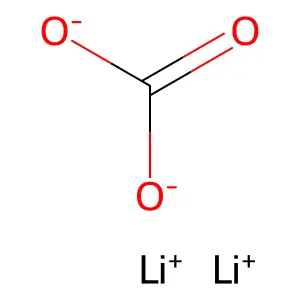 碳酸锂 structure