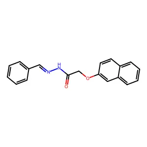 N'-Benzylidene-2-(2-naphthyloxy)acetohydrazide structure