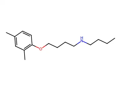 N-butyl-4-(2,4-dimethylphenoxy)butan-1-amine structure