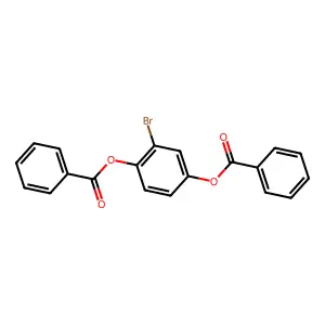 2-Bromo-1,4-phenylene dibenzoate structure