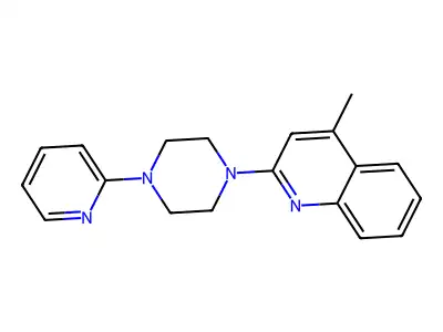 4-Methyl-2-(4-pyridin-2-ylpiperazin-1-yl)quinoline structure