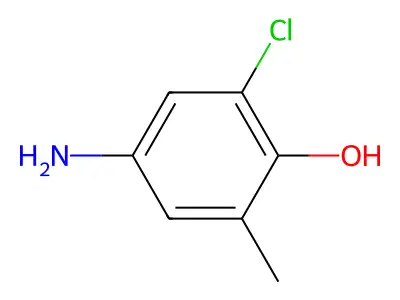 4-Amino-2-chloro-6-methylphenol structure