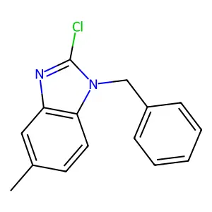 1-Benzyl-2-chloro-5-methylbenzimidazole structure