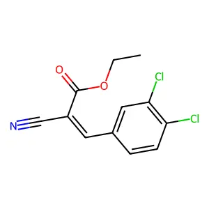 2-Propenoic acid, 2-cyano-3-(3,4-dichlorophenyl)-, ethyl ester structure