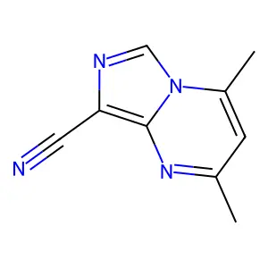 2,4-Dimethylimidazo[1,5-a]pyrimidine-8-carbonitrile structure