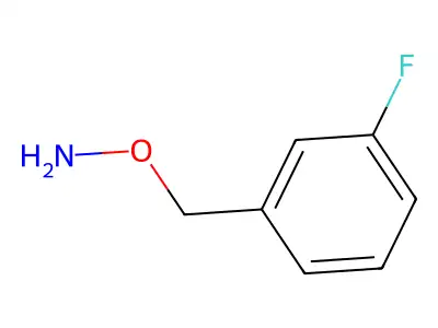 O-[(3-fluorophenyl)methyl]hydroxylamine structure