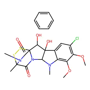 Sporidesmin A, comp. with benzene structure