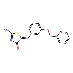 5-[3-(Benzyloxy)benzylidene]-2-imino-1,3-thiazolidin-4-one structure