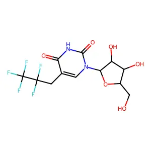 Uridine,2,3,3,3-pentafluoropropyl)- structure