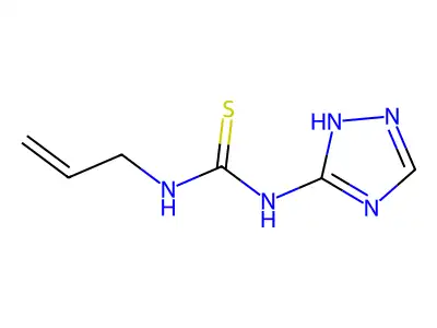 Urea, 1-allyl-2-thio-3-(2H-1,2,4-triazolyl)- structure