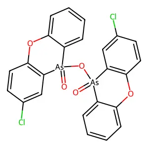 10,10'-Oxybis(2-chloro-10H-phenoxarsine 10-oxide) structure