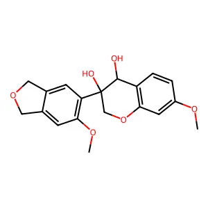 3-(1,3-Dihydro-6-methoxyisobenzofuran-5-yl)-3,4-dihydro-7-methoxy-2H-1-benzopyran-3,4-diol structure