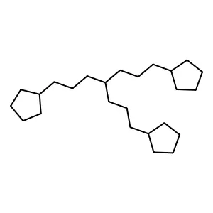 1,7-Dicyclopentyl-4-(3-cyclopentylpropyl)heptane structure
