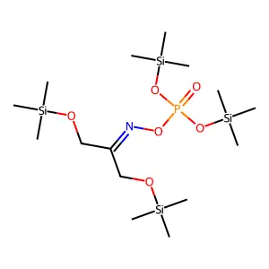 1,3-bis[oxy]-2-propanoneo-[bis[oxy]phosphinyl]oxime structure