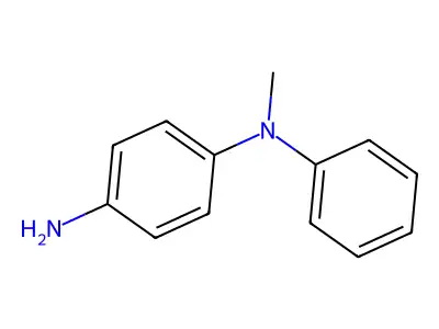 1,4-Benzenediamine, N-methyl-N-phenyl- structure