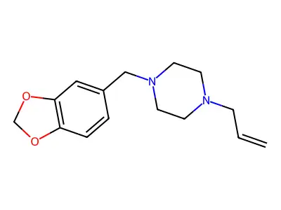 Piperazine, 1-allyl-4-(3,4-methylenedioxybenzyl)- structure