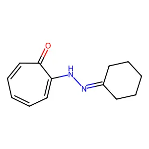 2-(2-Cyclohexylidenehydrazinyl)cyclohepta-2,4,6-trien-1-one structure