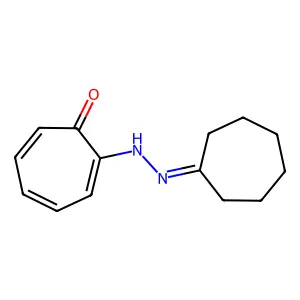 2-(2-Cycloheptylidenehydrazinyl)cyclohepta-2,4,6-trien-1-one structure