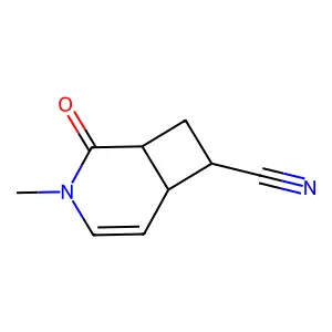 3-Methyl-2-oxo-3-azabicyclo[4.2.0]oct-4-ene-7-carbonitrile structure