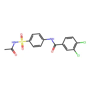 N-[4-(acetylsulfamoyl)phenyl]-3,4-dichlorobenzamide structure