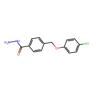 4-[(4-Chlorophenoxy)methyl]benzohydrazide structure