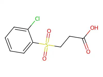 3-(2-Chlorobenzenesulfonyl)propanoic acid structure