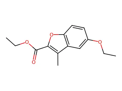 Ethyl 5-ethoxy-3-methyl-1-benzofuran-2-carboxylate structure