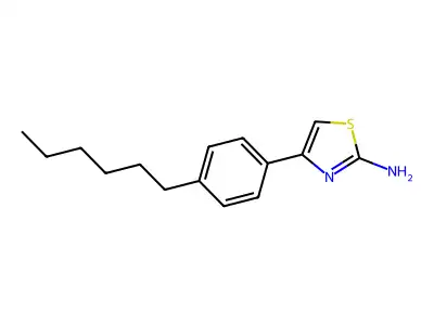 4-(4-Hexylphenyl)-1,3-thiazol-2-amine structure