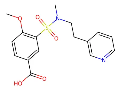 4-Methoxy-3-{methyl[2-(pyridin-3-yl)ethyl]sulfamoyl}benzoic acid structure