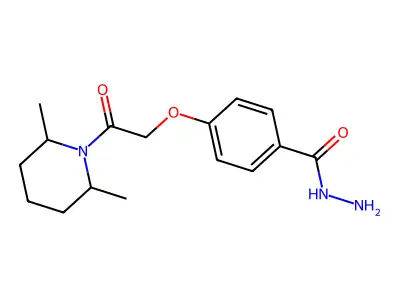 4-[2-(2,6-Dimethylpiperidin-1-yl)-2-oxoethoxy]benzohydrazide structure