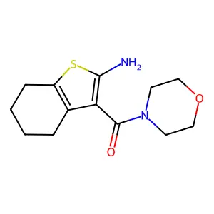 3-(Morpholin-4-ylcarbonyl)-4,5,6,7-tetrahydro-1-benzothien-2-ylamine structure