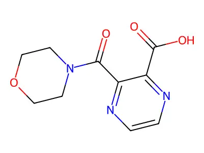 3-(Morpholine-4-carbonyl)pyrazine-2-carboxylic acid structure