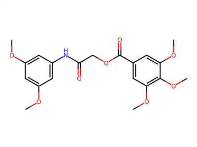 [2-(3,5-Dimethoxyanilino)-2-oxoethyl] 3,4,5-trimethoxybenzoate structure