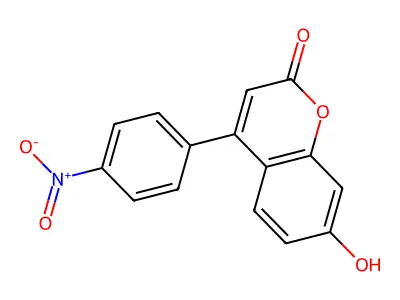 7-hydroxy-4-(4-nitrophenyl)-2H-chromen-2-one structure